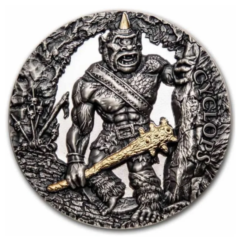 Серебряная монета «Циклоп» (2000 франков), 2021