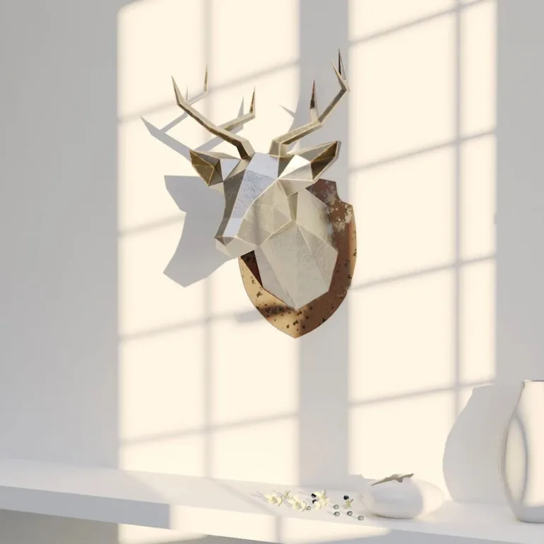 Настінна скульптура Deer — декоративний об'єкт Duduk