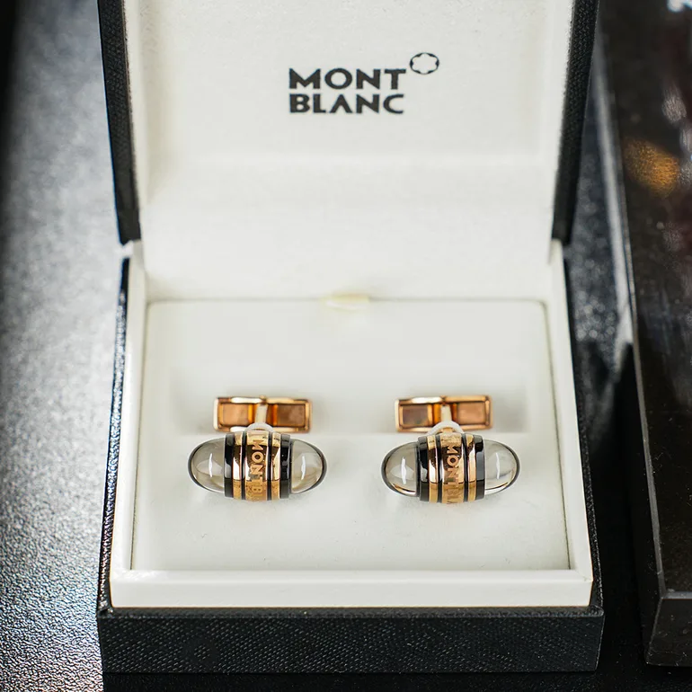 Коллекционные запонки Montblanc с красным золотом