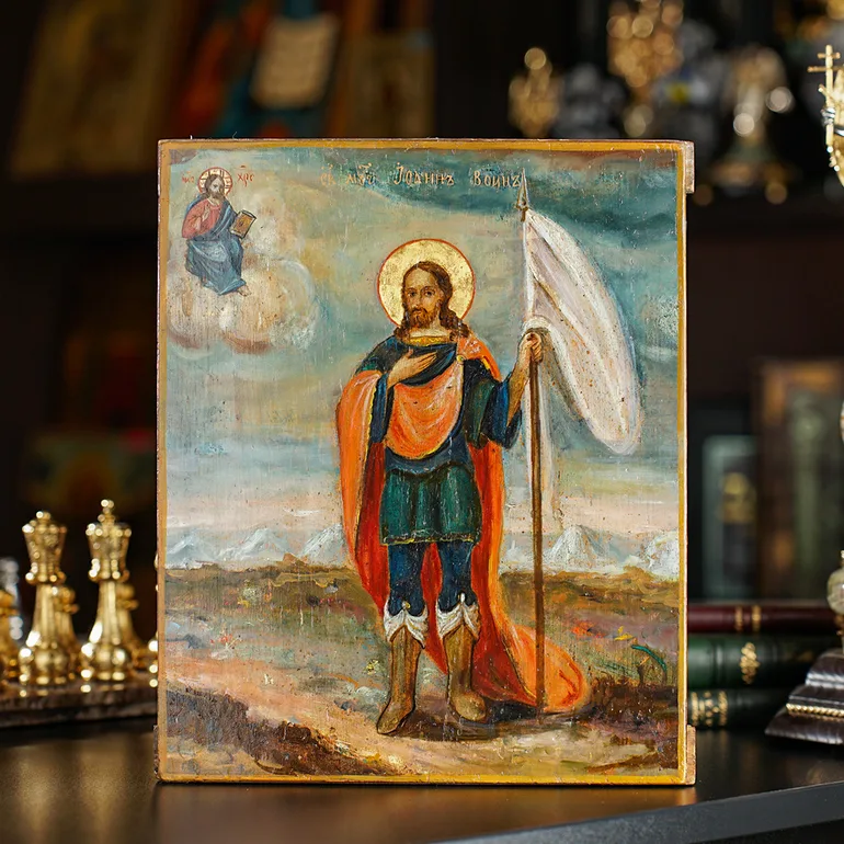 Старовинна ікона Іоанна Воїна (середина XIX ст.)
