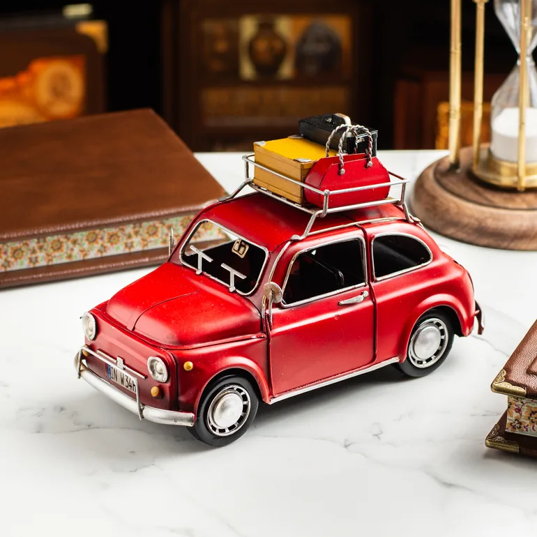 Металева модель Fiat 500 Topolino (24 см) — колекційний ретро-автомобіль