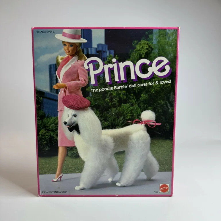 Коллекционная кукла Prince Dog от Barbie, 1984 год — плюшевый пёс в короне