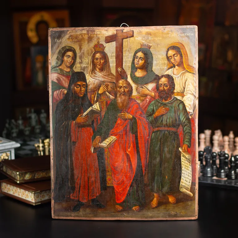 Храмова ікона Собору Вибраних Святих середина XIX століття