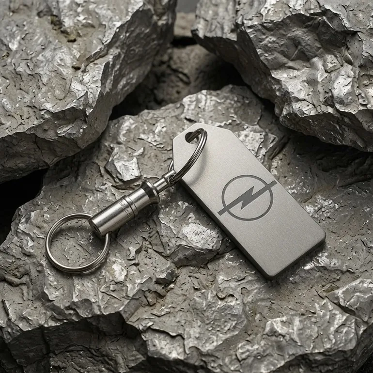 Титановый брелок Opel Calti с карабином Victorinox (1997)