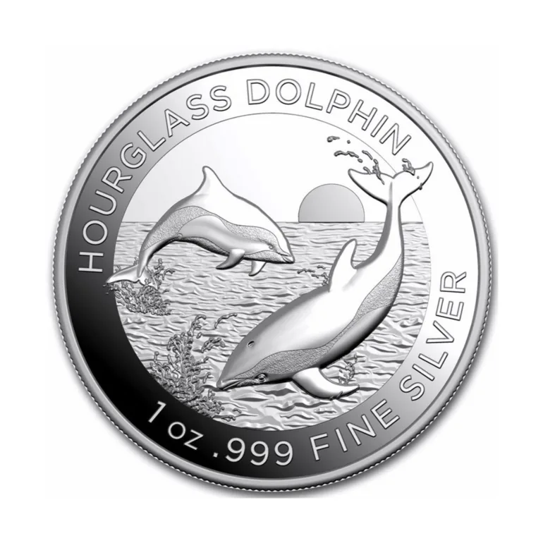Серебряная монета 'Hourglass Dolphin' 2024, Австралия