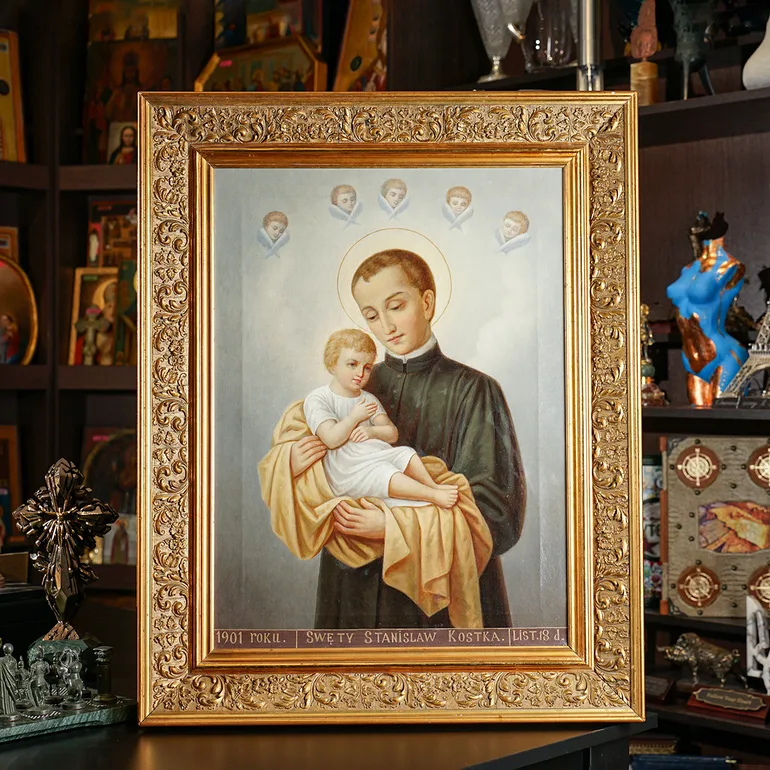 Католическая икона Святого Станислава Костки, 1901 год