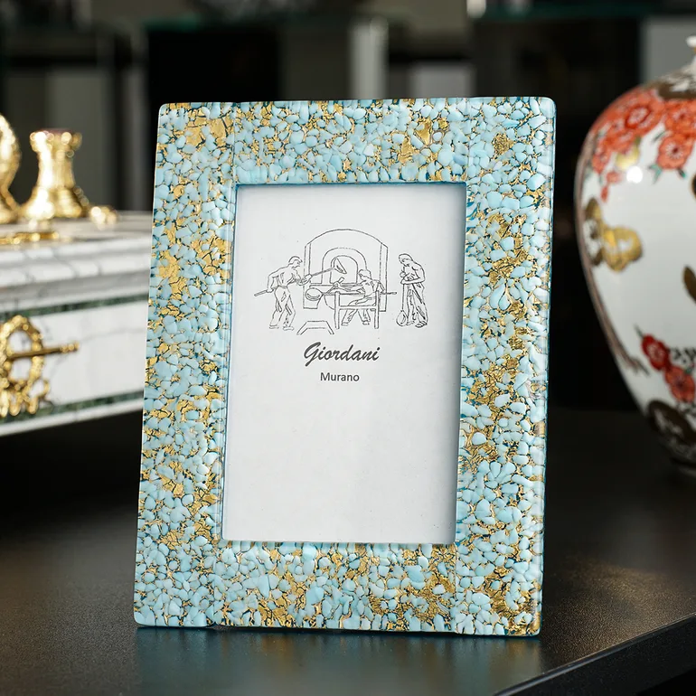 Фоторамка Venetian turquoise із муранського скла: опис та характеристики