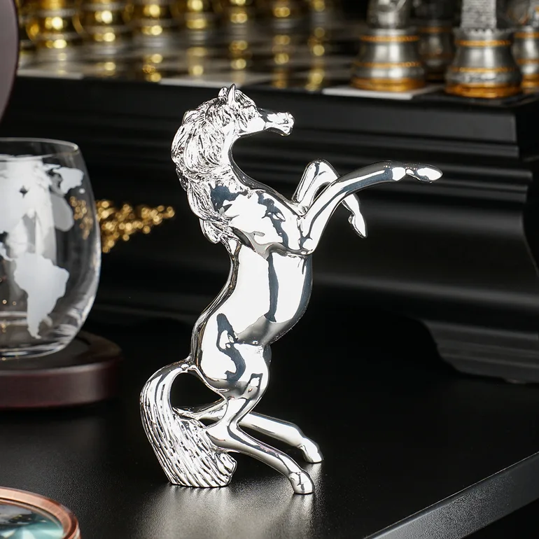 Посріблена статуетка «Prancing horse» Valenti
