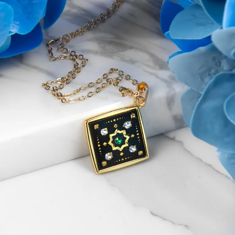 Кулон Semery з позолотою та кристалами Swarovski, Anframa (Іспанія)