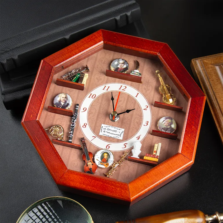 Настінний годинник-вітрина Reutter Miniaturen «Музика»