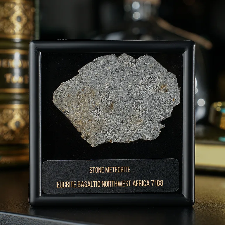 Сертифікований метеорит Eucrite 7188 EUCT 0005 — кам'яний уламок космосу