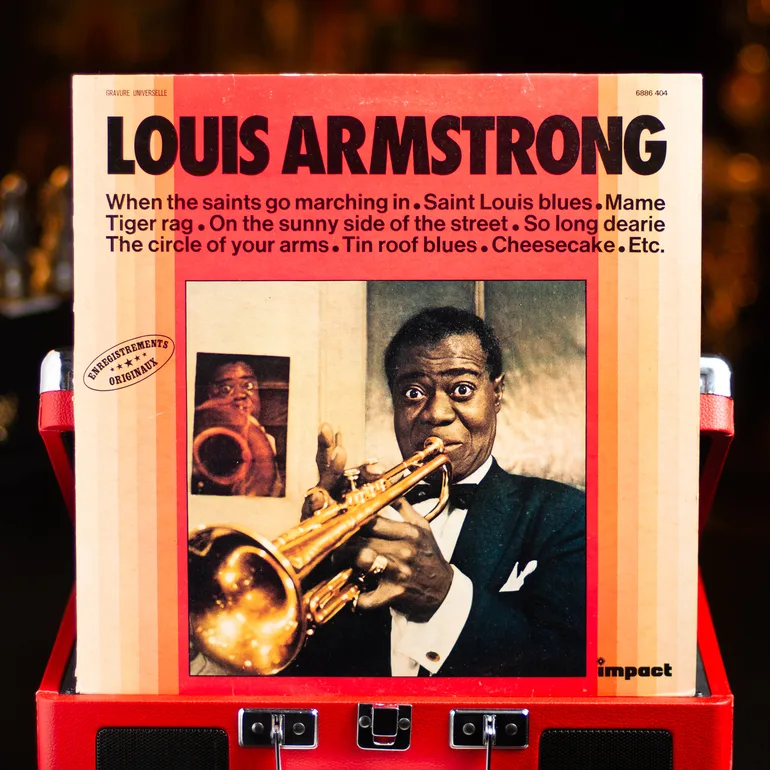 Виниловая пластинка Louis Armstrong — издание 1977 года