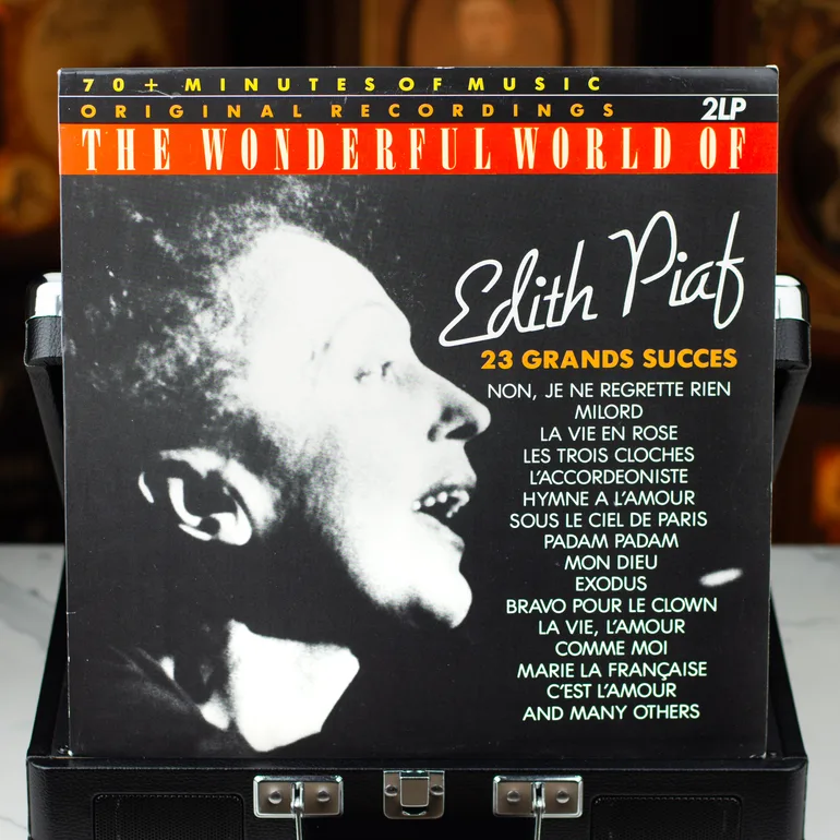 Вінтажна вінілова платівка Edith Piaf – The Wonderful World Of Edith Piaf