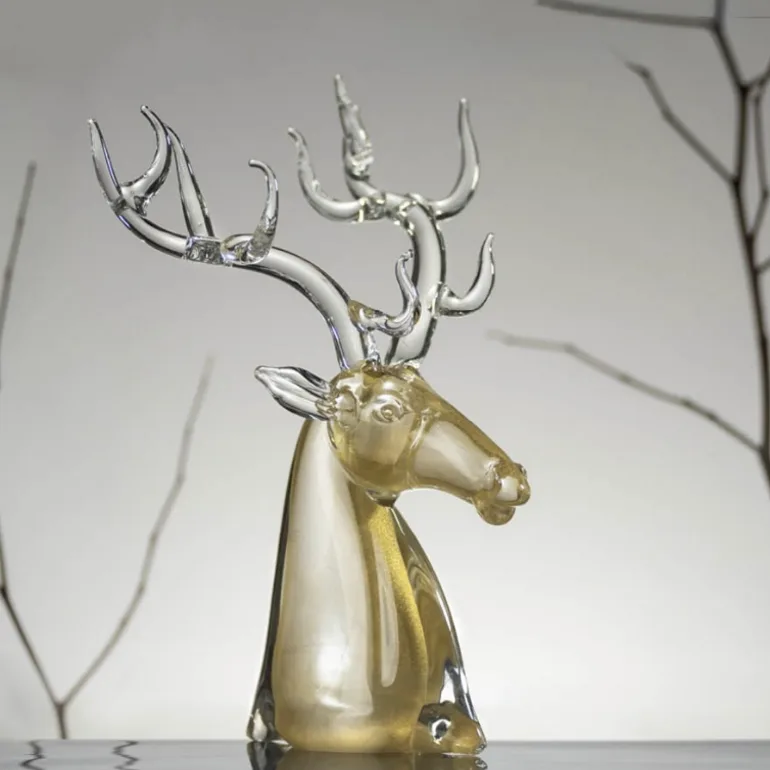 Кришталева статуетка «Gold Deer» ручної роботи від Duccio di Segna