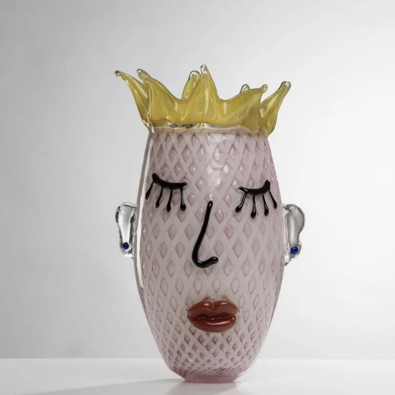 Кристаллическая ваза Princess Face ручной работы