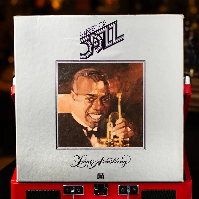 Вінтажний набір вінілових платівок Louis Armstrong – Giants Of Jazz (1979)