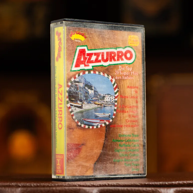 Колекційна вінтажна аудіокасета Azzurro – Die Top 20 Super Hits aus Italien