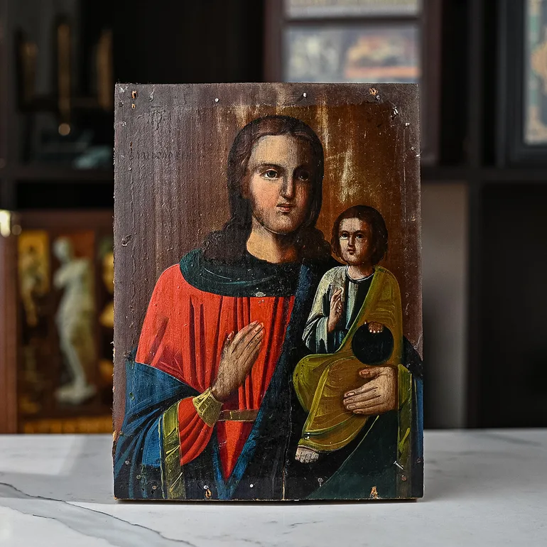 Икона Божией Матери «Благословенная», Северная Украина, XIX — начало XX века