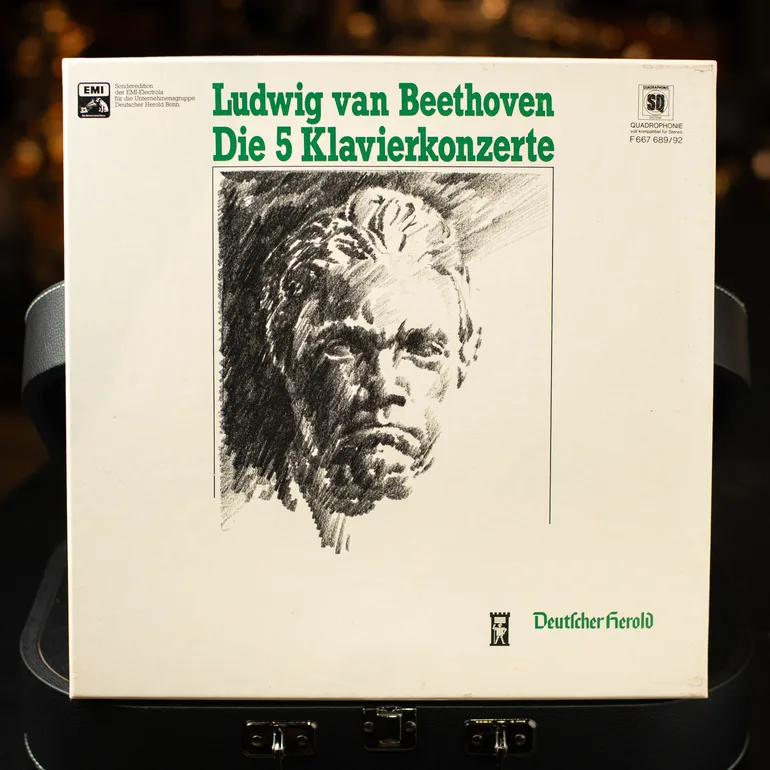 Вінтажна платівка Beethoven Die 5 Klavierkonzerte (1977)
