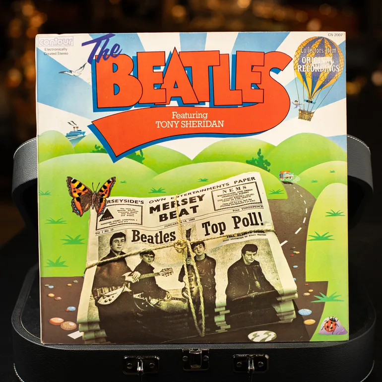 Вінтажна вінілова платівка The Beatles Featuring Tony Sheridan