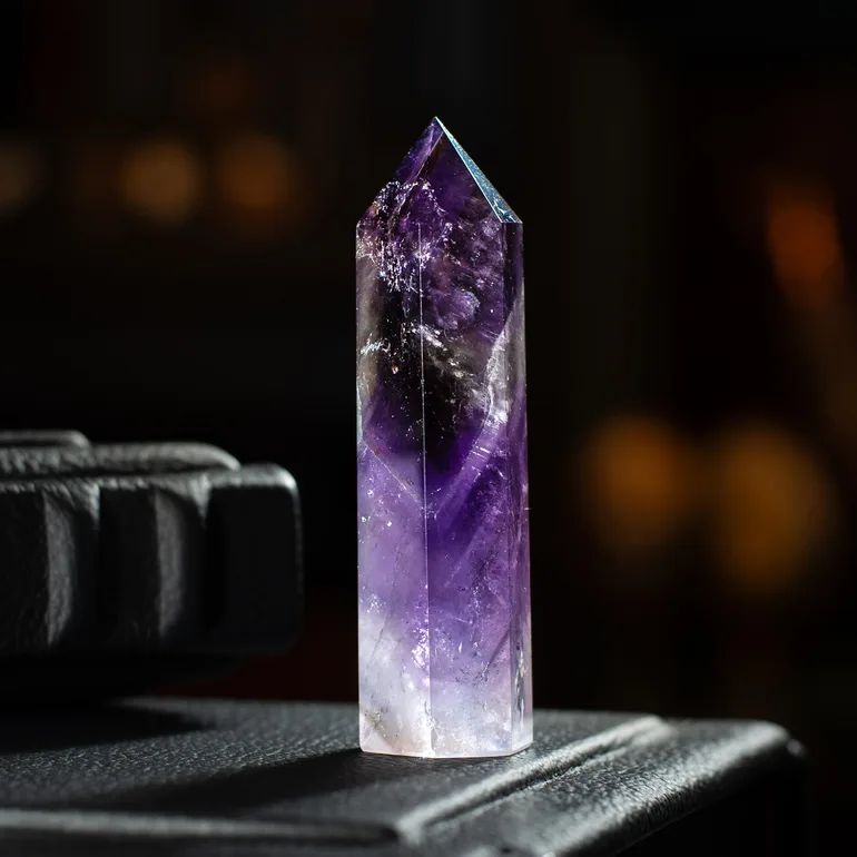 Обеліск з аметисту «Бузок» від Stone Art Designe (52 г)