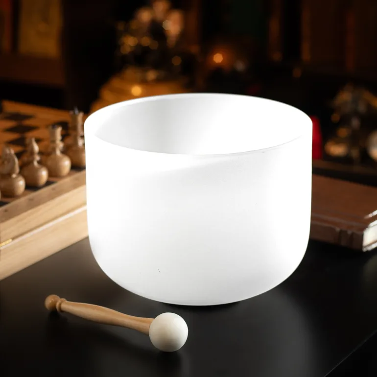 Кварцева співоча чаша White — Stone Art Designe