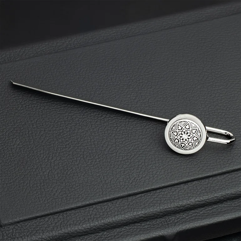 Закладка Filigree з дамаської сталі та посрібленням Anframa