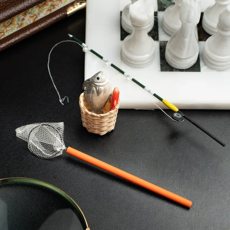 Мініатюра вудки та підсака Reutter Miniaturen