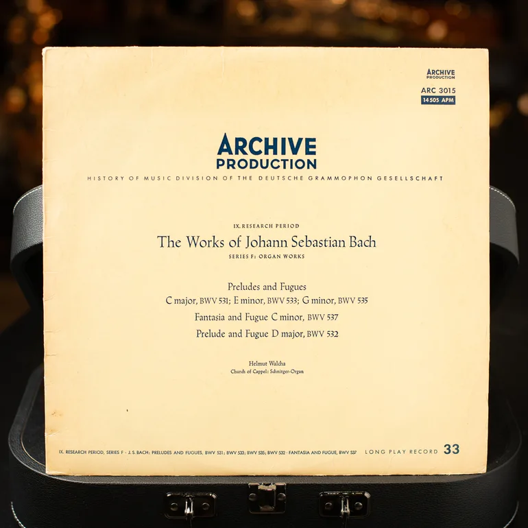 Вінтажна платівка Johann Sebastian Bach — The Works Of Johann Sebastian Bach, 1964