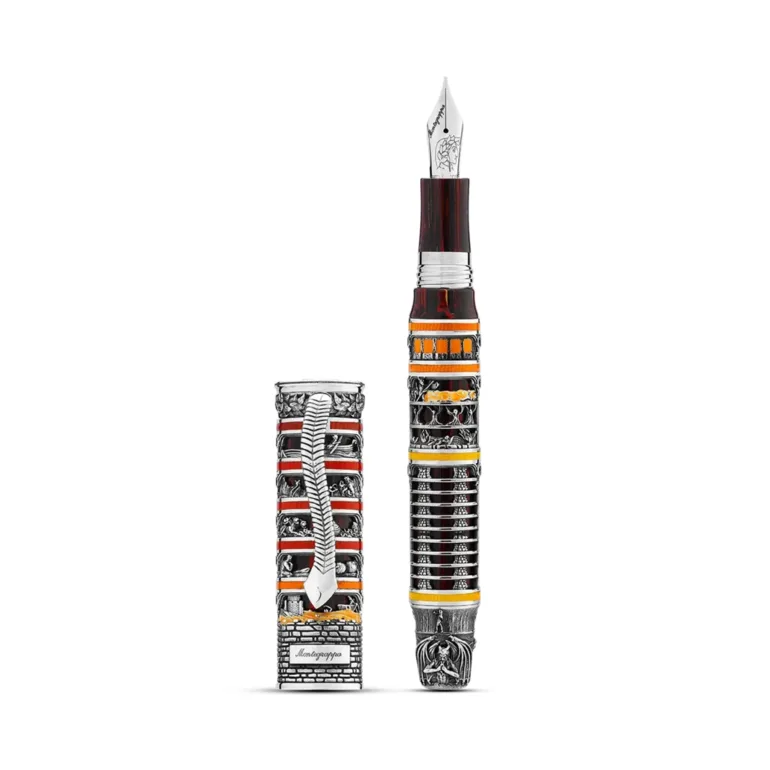 Ручка-перо Montegrappa Dante Alighieri: Inferno з монтеграпіту та золота