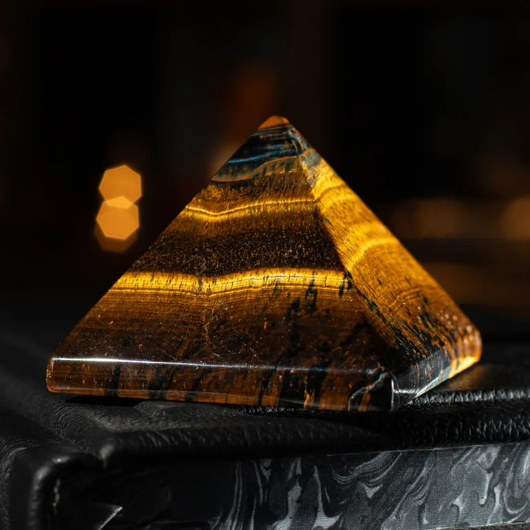Пирамида из тигрового ока Stone Art Designe: свойства и применение