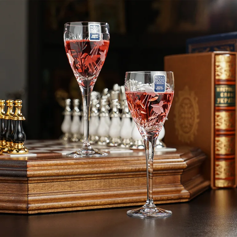 Пара келихів для вина Floretta Royal Buckingham, криштал, ручна робота