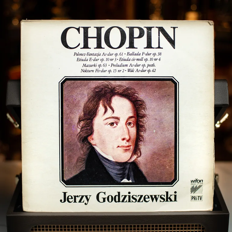 Вінтажна вінілова платівка Chopin, Jerzy Godziszewski (Польща, 1980)