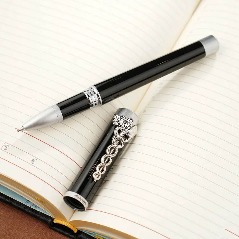 Ручка-ролер Montegrappa Zero Caduceus Medicine из смолы и стали