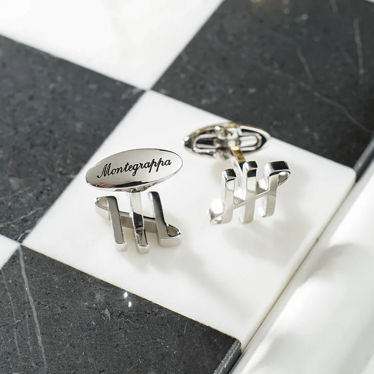 Запонки Montegrappa Ambigram з нержавіючої сталі