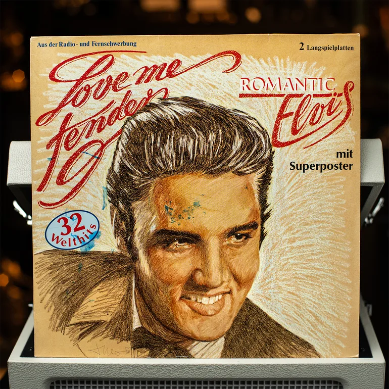 Элвис Пресли – Love Me Tender (Romantic Elvis), виниловая пластинка 1987 года