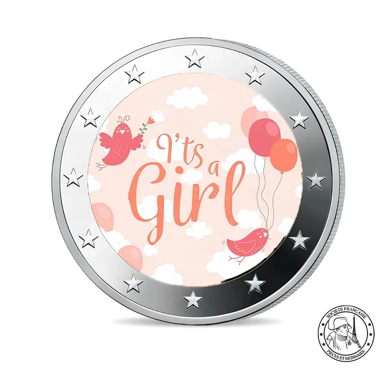 Пам'ятна монета «It's A Girl» (2026), 2 євро