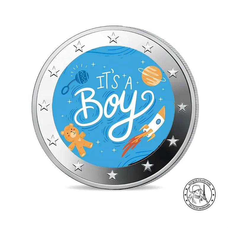 Пам'ятна монета «It's A Boy» номіналом 2 євро, випуск 2026 року