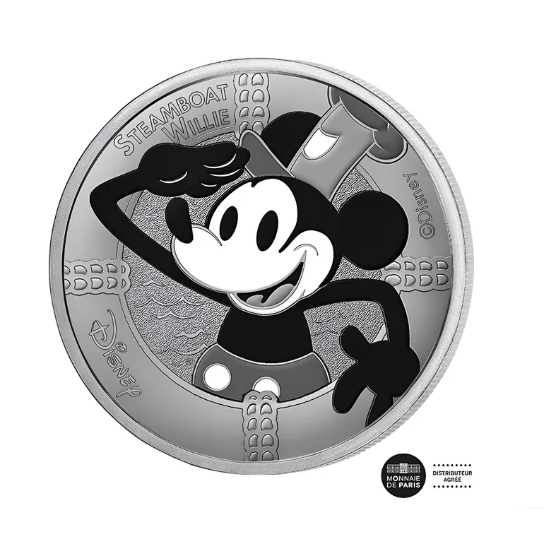 Монета к 100-летию Disney «Микки Маус», скандинавское золото