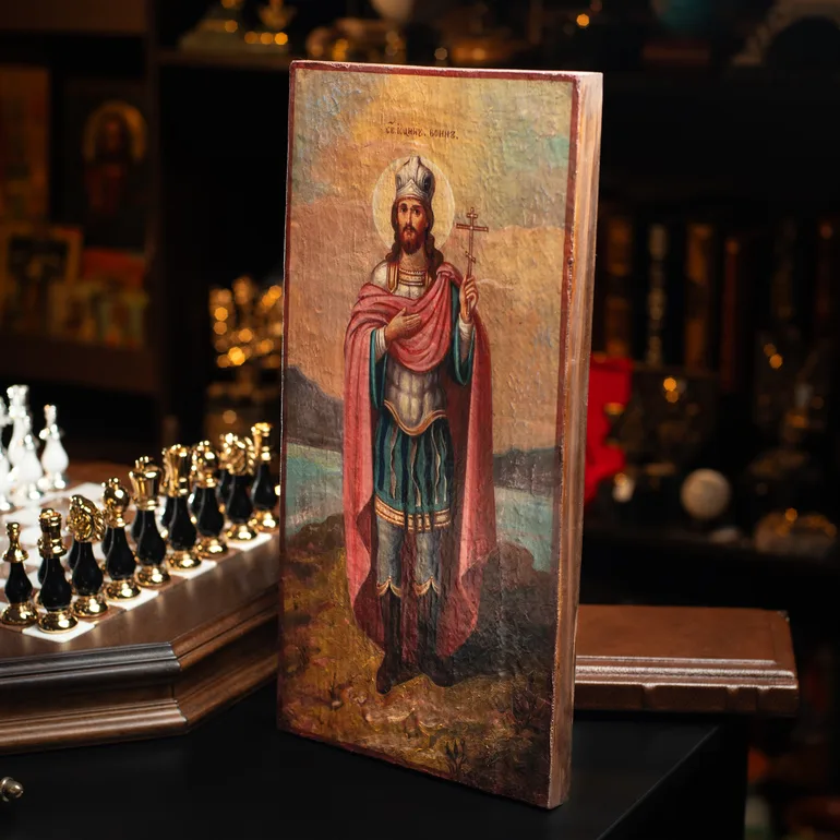 Ікона святого Іоанна Воїна з хрестом — дерев'яний образ, Вінниччина