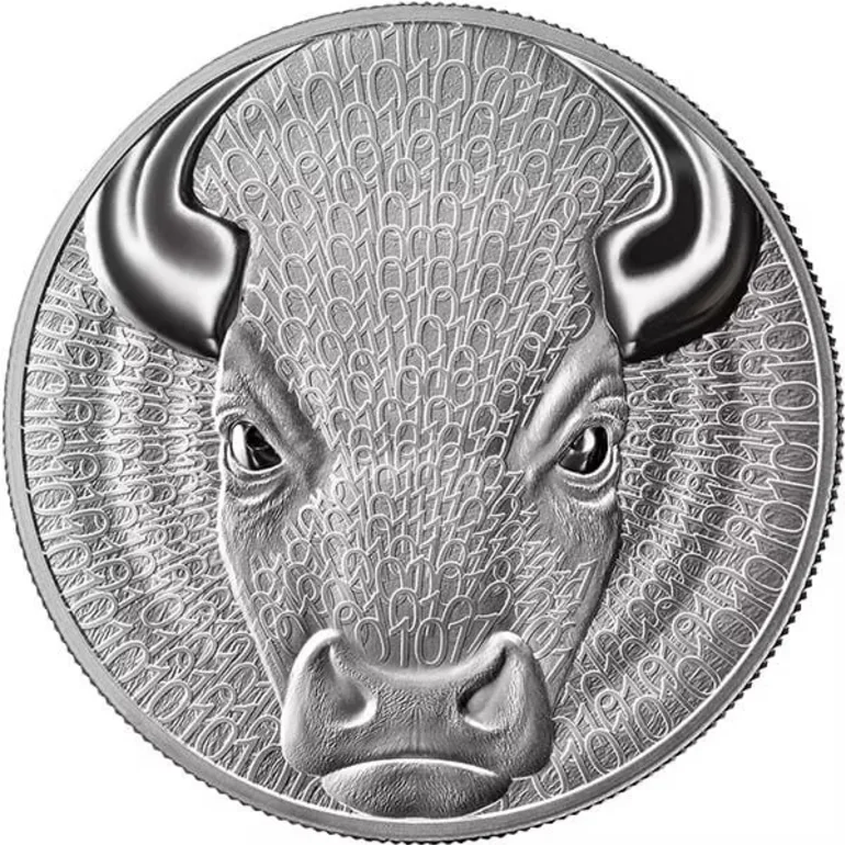Серебряная монета «Bull» — коллекционный выпуск 2026
