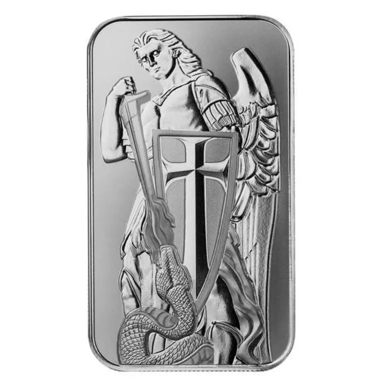 Серебряный слиток «Archangel Michael», серебро 999 пробы, 31,1 г