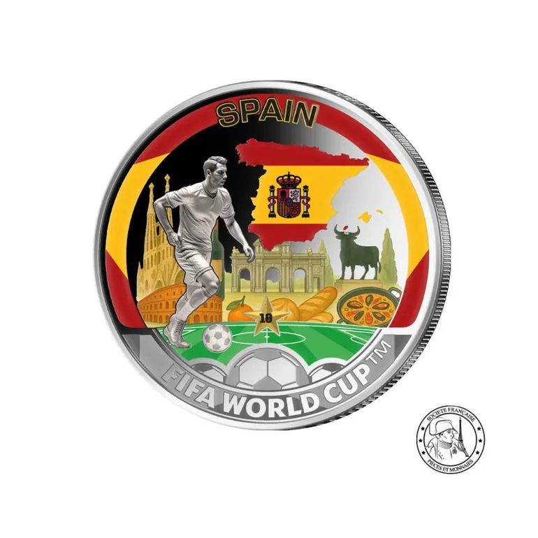 Коллекционная монета Spain FIFA World Cup 2026