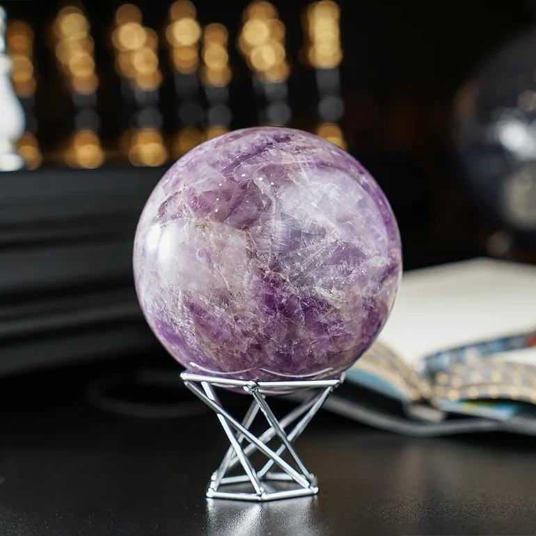 Декоративна куля з аметисту Purple — камінь і декор