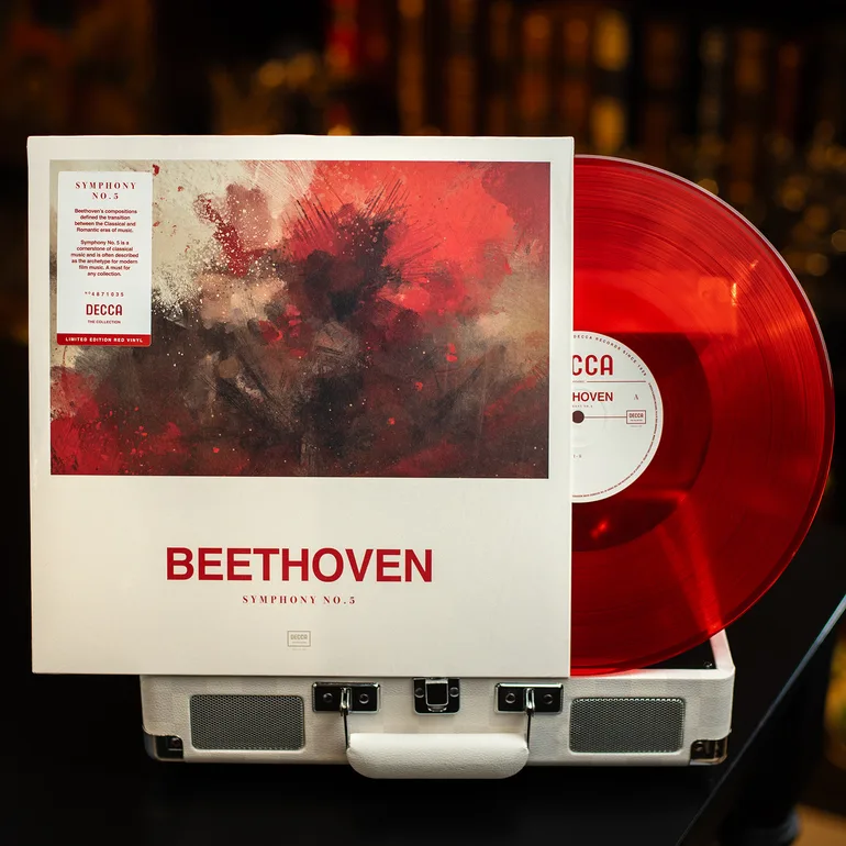 Лімітована платівка Beethoven – Symphony No. 5 на червоному вінілі