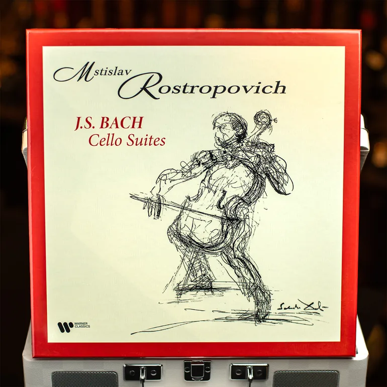 Виниловая пластинка: Бах — Мстислав Ростропович (1995)